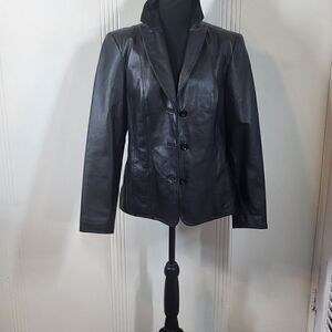 East 5th Women's Black Leather Jacket